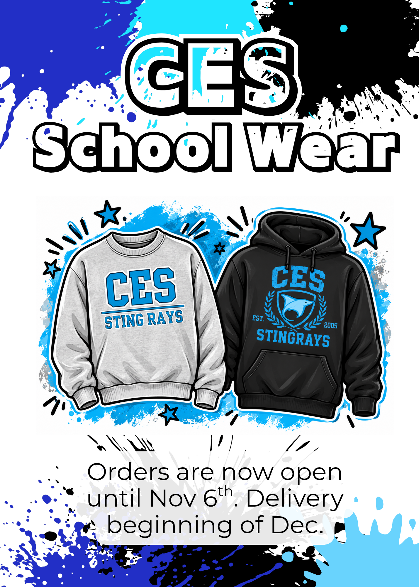 CES School Wear Orders - Now Open!