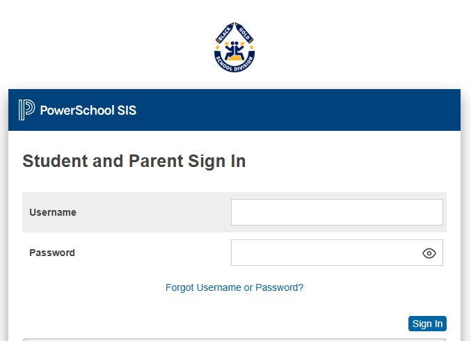 Verification Forms Power School login